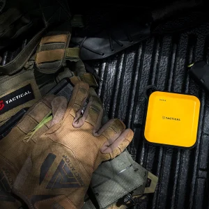 Външна батерия Tactical 10050mAh, Power Bank, с LED светлини и карабинер, жълт 4