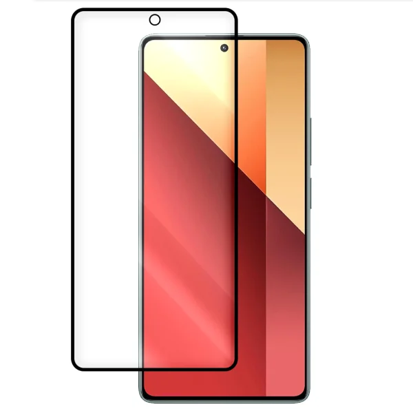 Стъклен протектор 6D Full Glue Matt за Xiaomi Redmi Note 13 5G, Note 13 Pro 4G, черен 1