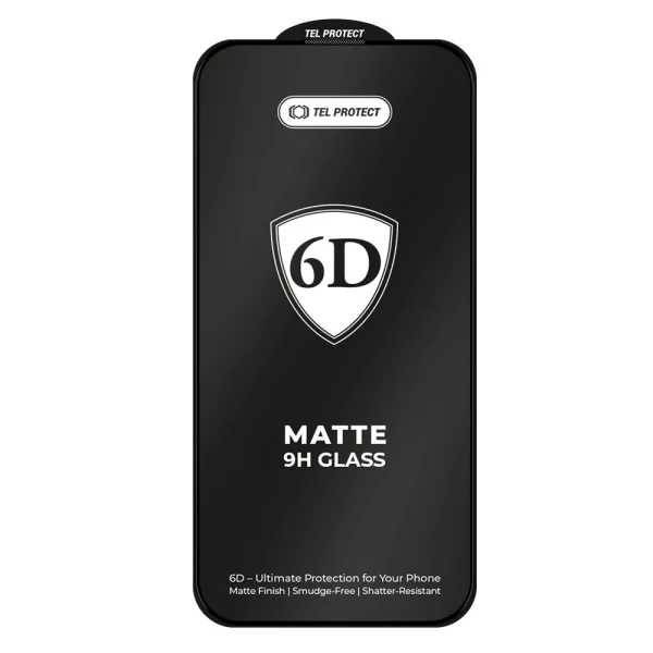 Стъклен протектор 6D Full Glue Matt за Xiaomi Redmi Note 13 5G, Note 13 Pro 4G, черен 3