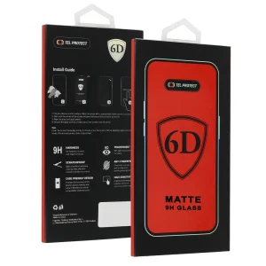 Стъклен протектор 6D Full Glue Matt за Xiaomi Redmi Note 13 5G, Note 13 Pro 4G, черен 4