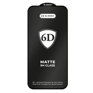 Стъклен протектор 6D Full Glue Matt за Xiaomi Redmi Note 13 5G, Note 13 Pro 4G, черен 3