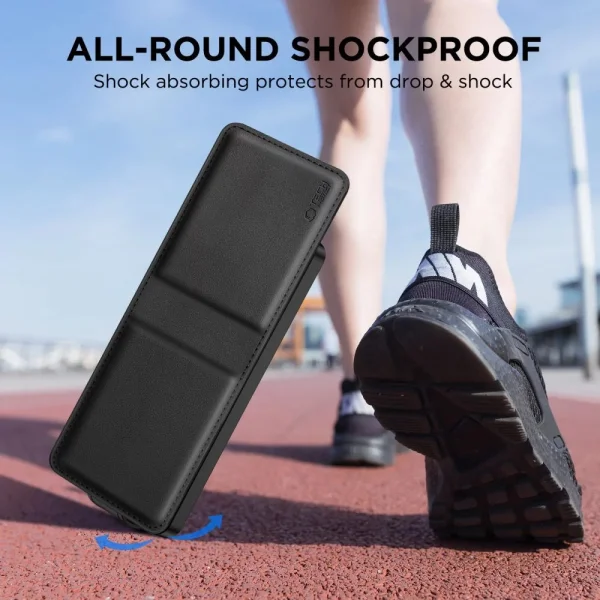 Tech-Protect Wallet Case for Samsung Galaxy Z Flip7, black 3