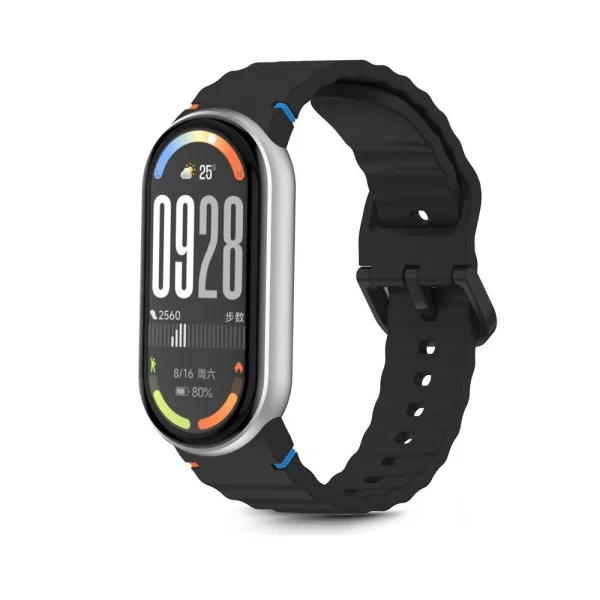 Tech-Protect Silicone Sport Silicone Strap for Xiaomi Smart Band 8 /9/10/NFC, black 2