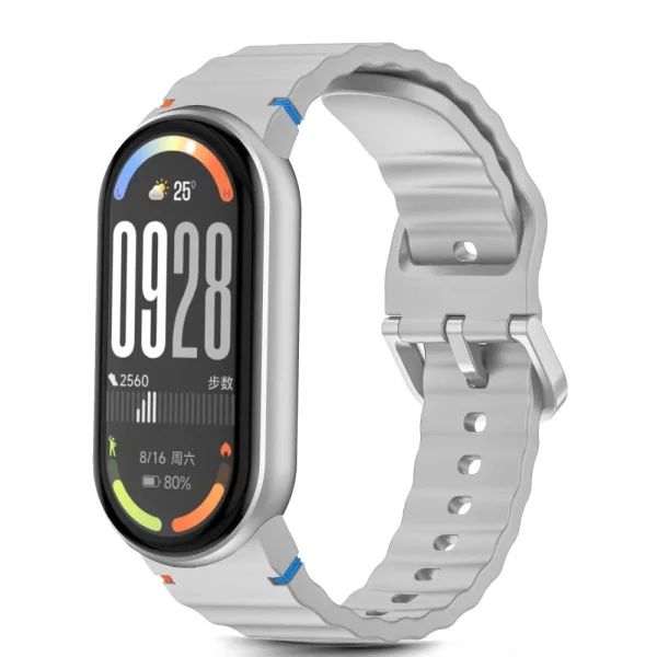 Силиконова каишка Tech-Protect Silicone Sport за Xiaomi Smart Band 8 /9/10/NFC, сив 2