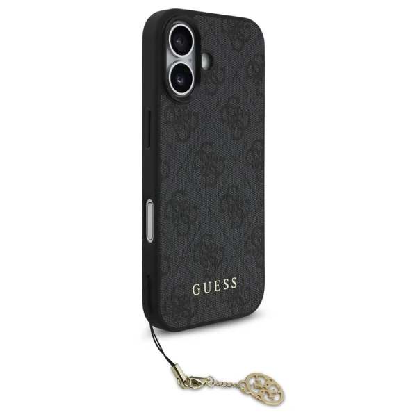 Калъф Guess 4G Charm за iPhone 17, сив 3