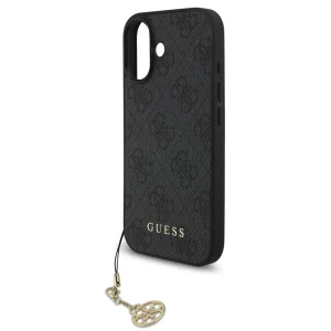 Калъф Guess 4G Charm за iPhone 17, сив 4