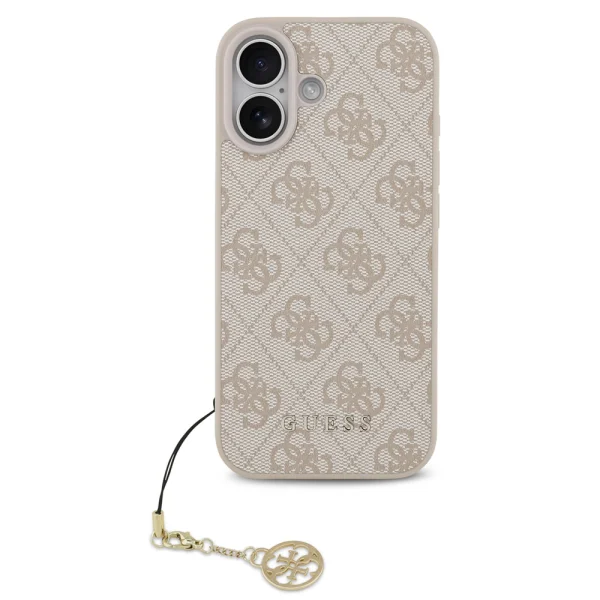Калъф Guess 4G Charm за iPhone 17, розов 2