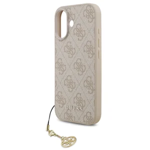 Калъф Guess 4G Charm за iPhone 17, розов 4