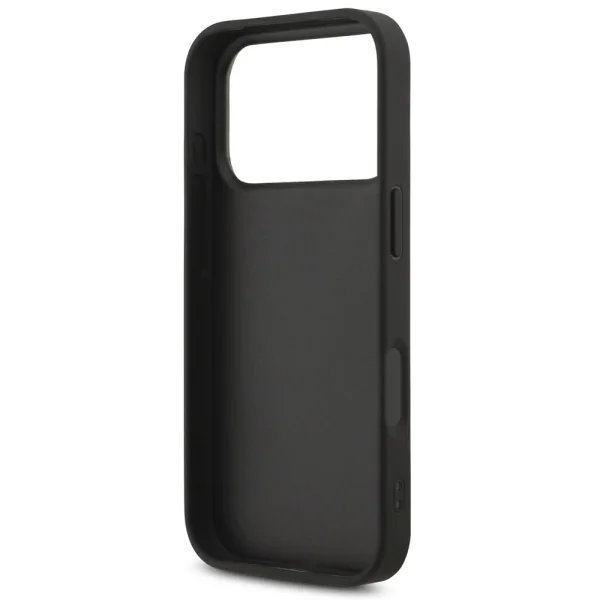 Калъф GUESS, PU Fixed Glitter 4G Metal Logo за iPhone 18 Pro, черен 3