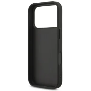 Калъф GUESS, PU Fixed Glitter 4G Metal Logo за iPhone 18 Pro, черен 3