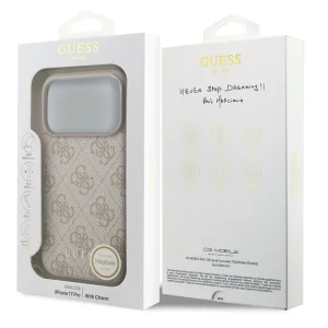 Калъф Guess 4G Charm за iPhone 18 Pro, розов 6