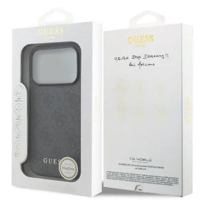 Калъф Guess 4G Charm за iPhone 18 Pro Max, сив 6