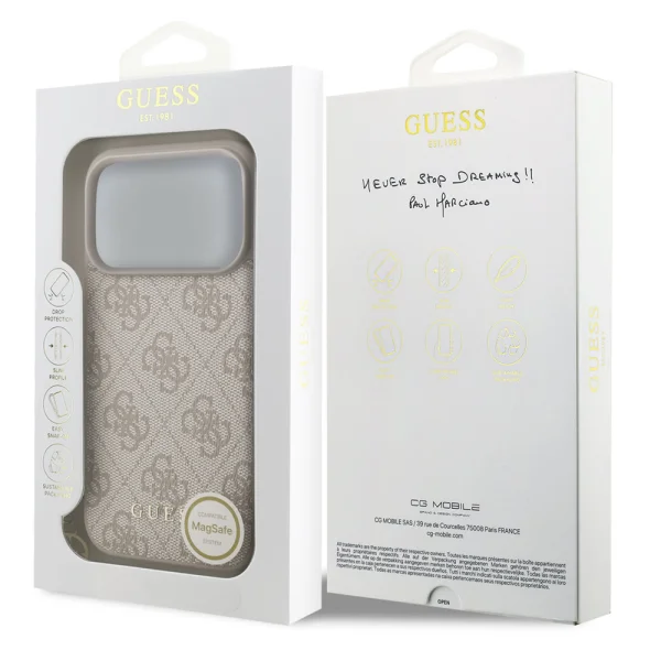 Guess 4G Charm case for iPhone 18 Pro Max, pink 6