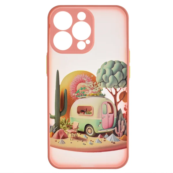 Trendy Travel Case for iPhone 13 Pro, caravan 1