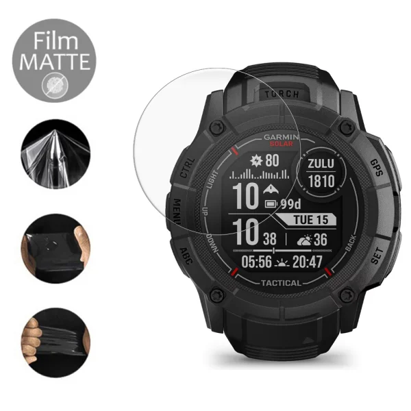 Hydrogel protector MATTE for watch Garmin Instict solar 2x 1