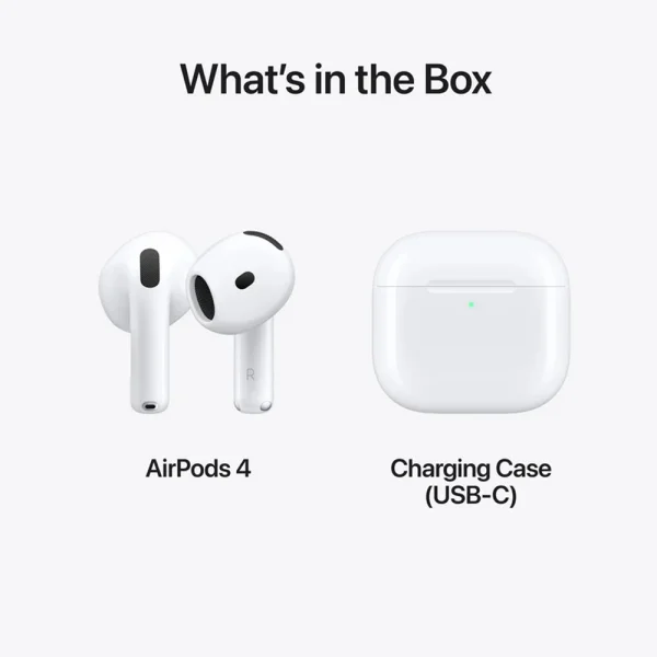 Слушалки Apple AirPods 4, mxp63zm, USB-C 3