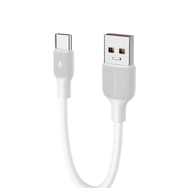Кабел Sendem M63T USB към USB-C, Short, 25cm, 100W, Бял 2