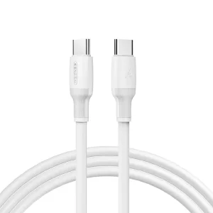 Кабел Sendem M77, USB - C към USB - C, 2m, 66W, Бял
