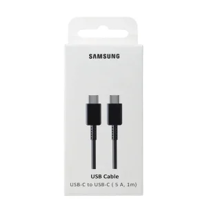 Кабел Samsung, USB-C към USB-C, 5A, 1m, EP-DN975BBEGWW, черен 3