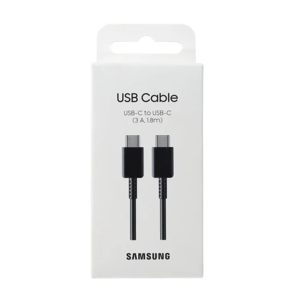Кабел Samsung, USB-C към USB-C, 3A, 1.8m, EP-DX310JBE , черен 4