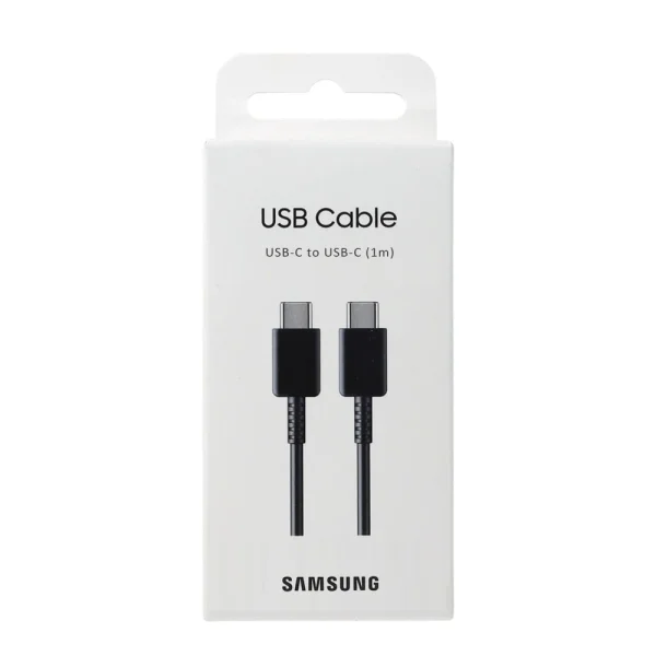 Кабел Samsung, USB-C към USB-C, 3A, 1m, EP-DA705BBE, черен 3