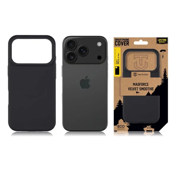 Калъф Tactical MagForce Velvet Smoothie за iPhone 18 Pro Max, Черен 5