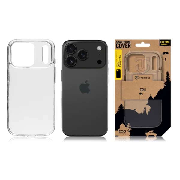 Tactical Silicone Case for iPhone 18 Pro, transparent 3