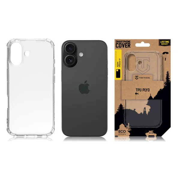 Silicone case Tactical Plyo Cover for iPhone 17, transparent 3