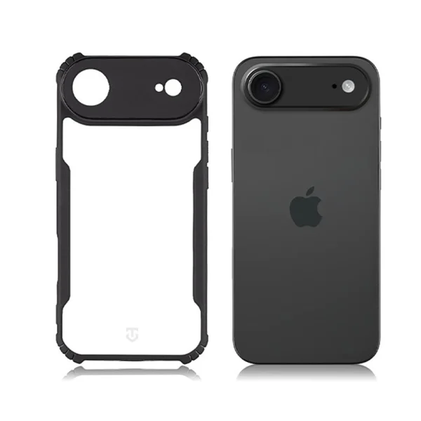 Tactical Quantum Stealth Case for iPhone 17 Air, black-transparent 2