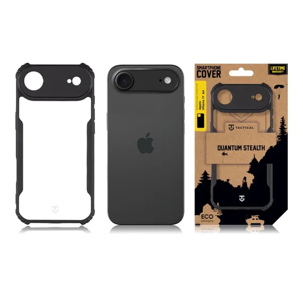 Tactical Quantum Stealth Case for iPhone 17 Air, black-transparent 4