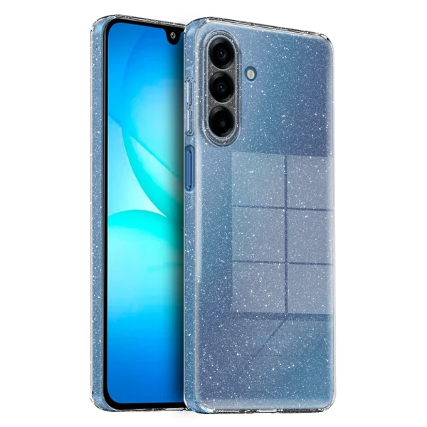 Glitter Silicone Case for Samsung Galaxy A17 5G, Transparent 2