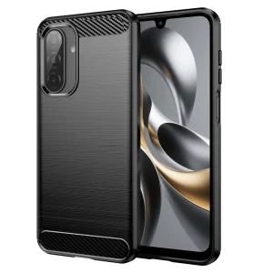 Силиконов Калъф Carbon Fibre Brushed за Samsung Galaxy A17 5G, Черен