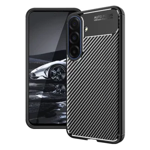 Силиконов калъф Carbon Fiber Texture за Samsung Galaxy A17 5G, черен