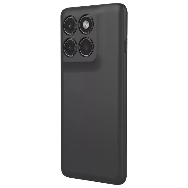 Soft Matte Silicone Case for Motorola Edge 60 Pro 5G, Black 3