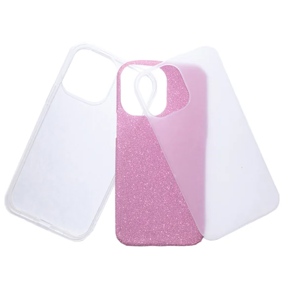 Shockproof Shining Case for iPhone 13 Pro Max, Pink 5