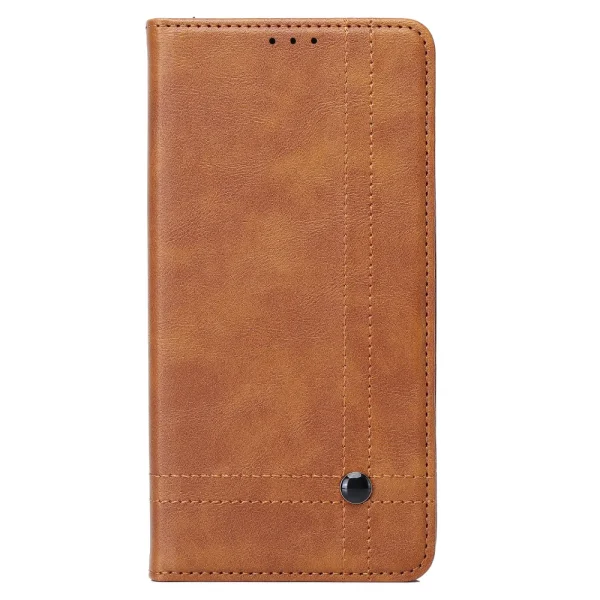 Smart Seam Wallet Case for iPhone 17, Brown 1
