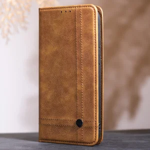 Smart Seam Wallet Case for iPhone 17, Brown 4