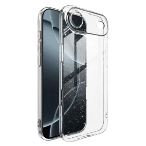 Silicone case Glitter for iPhone 17 Air, transparent 3