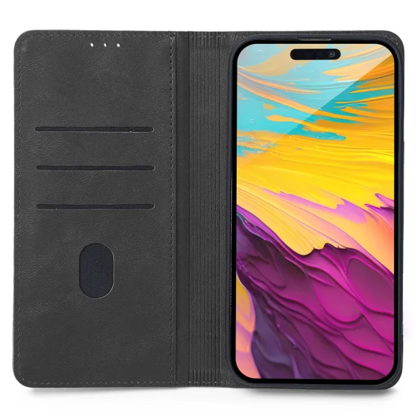 Калъф Тефтер Smart Seam за iPhone 17 Air, Черен 2