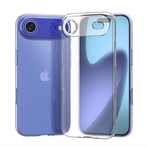 Силиконов калъф за iPhone 17 Air, 2mm, прозрачен 1
