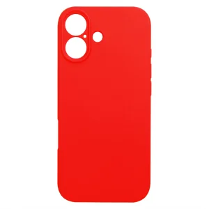 Силиконов калъф Silicone Lite за iPhone 17, червен