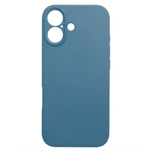 Силиконов калъф Silicone Lite за iPhone 17, тъмно син