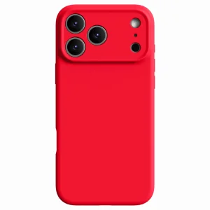 Силиконов калъф Silicone Lite за iPhone 18 Pro, червен