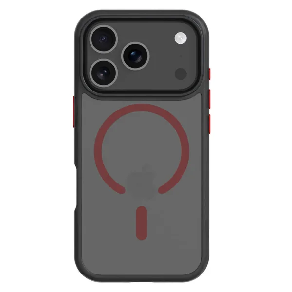 Tactical MagForce Hyperstealth 2.0 Cover for iPhone 18 Pro Max, black-red 1