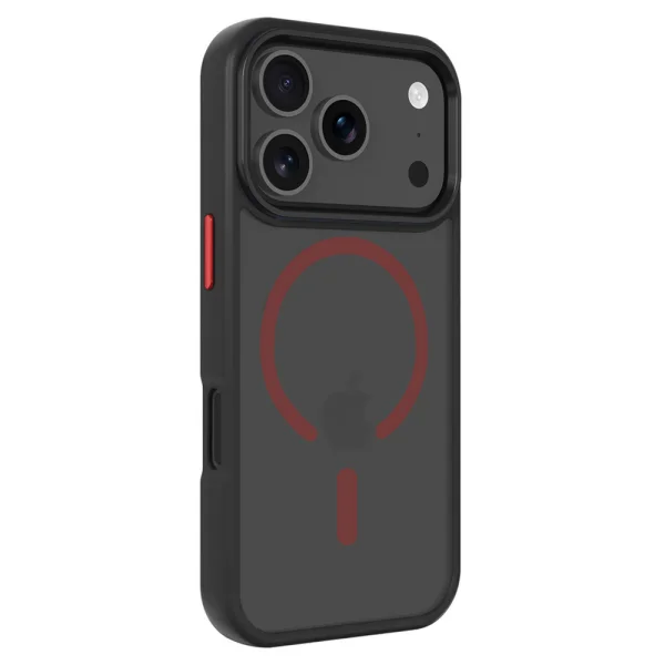 Tactical MagForce Hyperstealth 2.0 Cover for iPhone 18 Pro Max, black-red 2