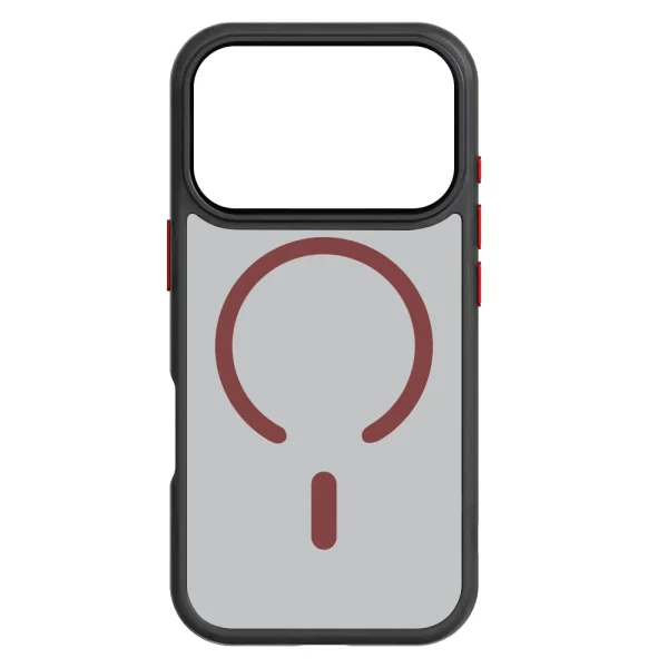 Tactical MagForce Hyperstealth 2.0 Cover for iPhone 18 Pro Max, black-red 3
