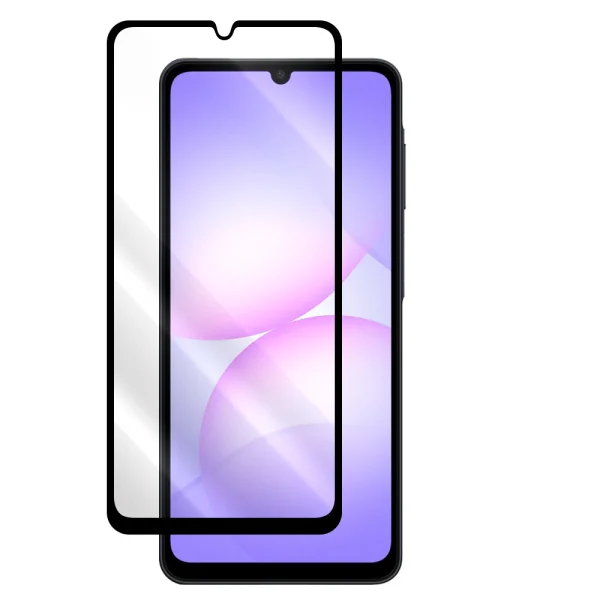Glass Protector 5D Full Glue for Samsung Galaxy A07, black 1