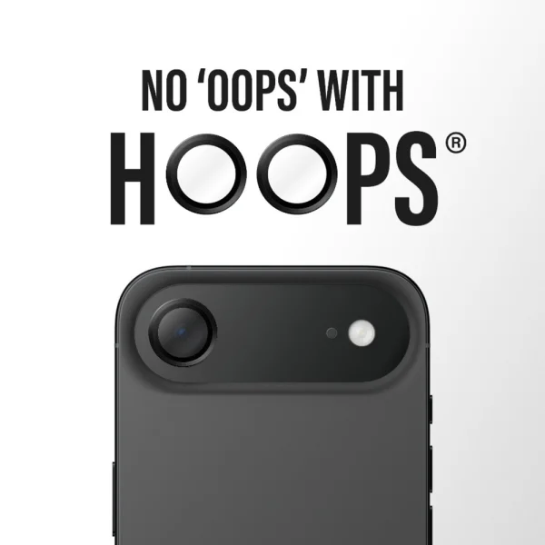 Стъклен Протектор за камера PanzerGlass Hoops Lens Protector за iPhone 17 Air, Черен 4