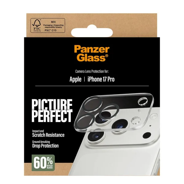 Стъклен Протектор за камера PanzerGlass PicturePerfect за iPhone 18 Pro 4