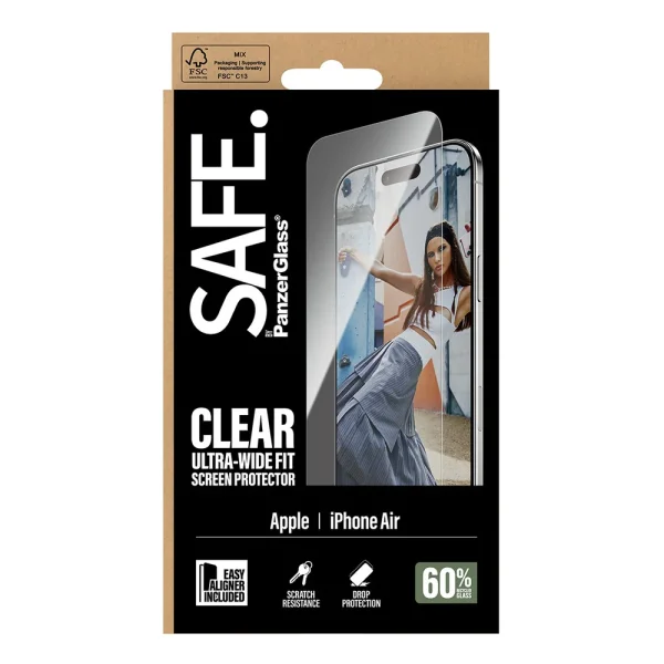 Glass protector Safe for iPhone 17 Air, UWF EasyAligner 4